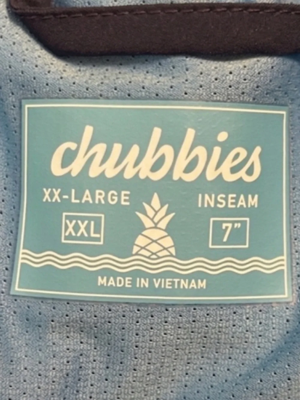 Chubbies Men’s Navy Palm Tree Swim Trunks – Tropical Print Compression XXL FF